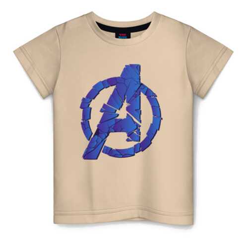 Детская футболка хлопок Avengers logo blue размер 104 в Кораблик