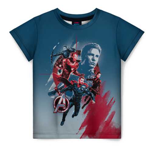 Детская футболка ВсеМайки 3D Avengers, размер 158 в Кораблик