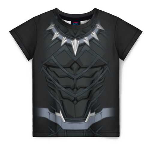 Детская футболка ВсеМайки 3D Black panther costume, р. 164 в Кораблик