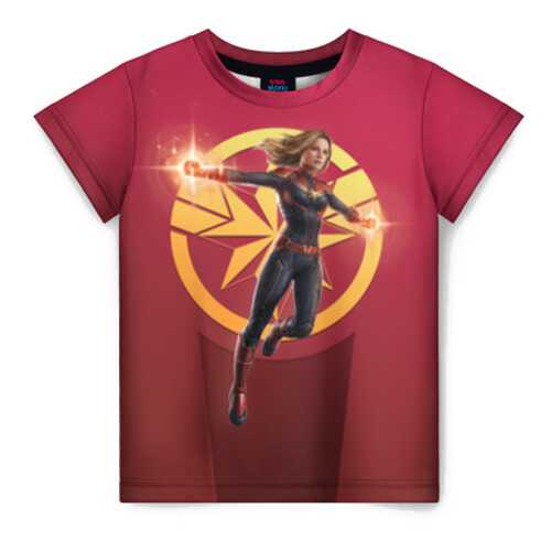 Детская футболка ВсеМайки 3D Captain Marvel, р. 116 в Кораблик