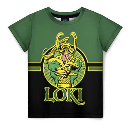 Детская футболка ВсеМайки 3D LOKI, размер 116 в Кораблик