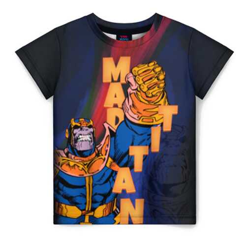 Детская футболка ВсеМайки 3D Mad Titan, размер 110 в Кораблик
