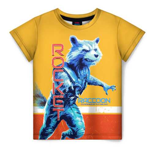 Детская футболка ВсеМайки 3D Rocket Raccoon, р. 146 в Кораблик