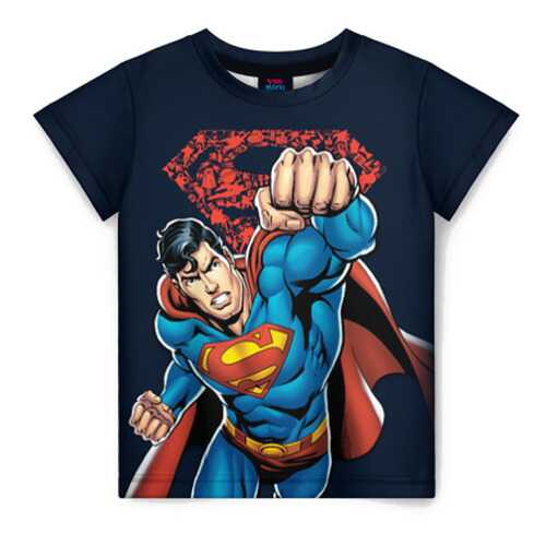 Детская футболка ВсеМайки 3D Superman, размер 128 в Кораблик