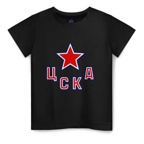 Детская футболка ВсеМайки ЦСКА ХК, размер 140 в Кораблик