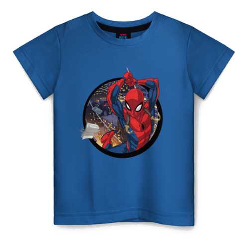 Детская футболка ВсеМайки Flying Spider-man хлопок, р. 158 в Кораблик