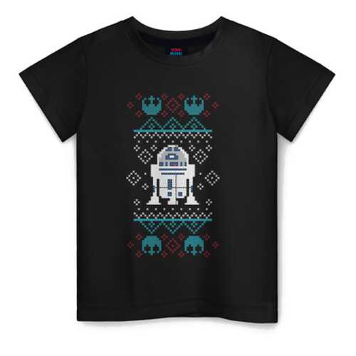 Детская футболка ВсеМайки R2-D2 Christmas Sweater хлопок, р. 158 в Кораблик