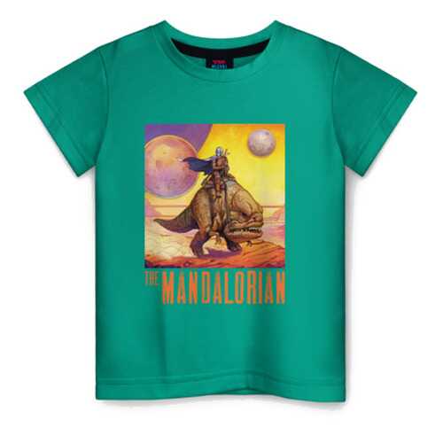 Детская футболка ВсеМайки The Mandalorian, размер 152 в Кораблик