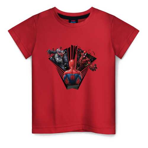 Детская футболка ВсеМайки Venom, Carnage vs Spider-man хлопок, р. 98 в Кораблик