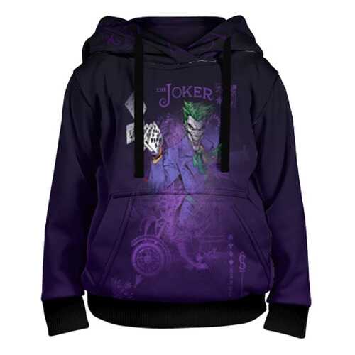 Детская толстовка ВсеМайки 3D Joker and playing cards, р. 164 в Кораблик