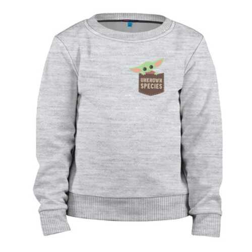 Детский свитшот ВсеМайки Child Yoda, р. 140 в Кораблик