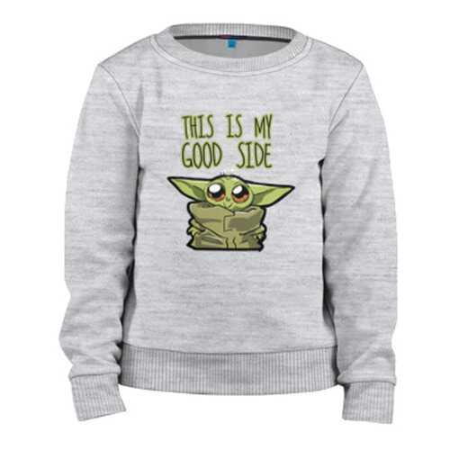 Детский свитшот ВсеМайки Child Yoda, р. 164 в Кораблик