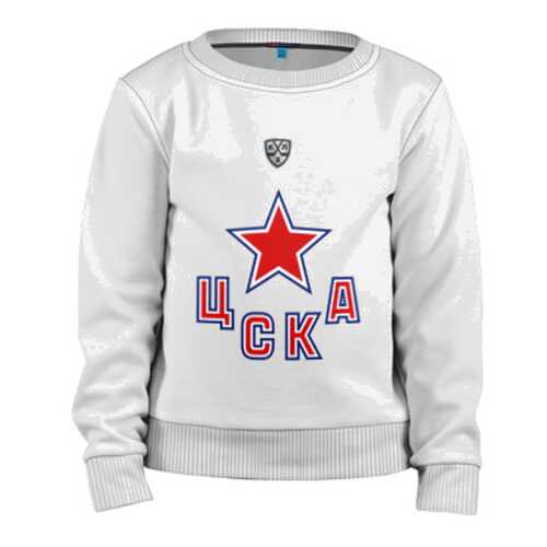 Детский свитшот ВсеМайки ЦСКА ХК хлопок, размер 152 в Кораблик