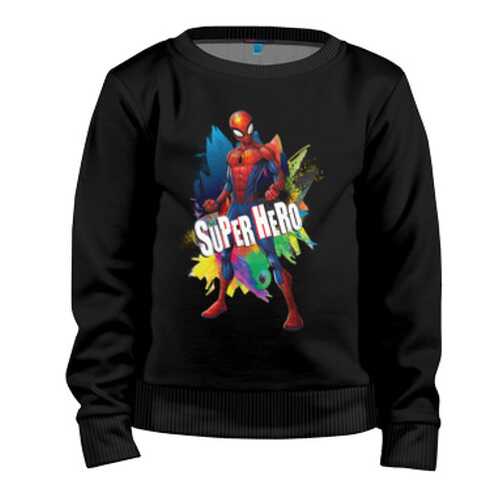 Детский свитшот ВсеМайки Spider-Man Super Hero, р. 128 в Кораблик