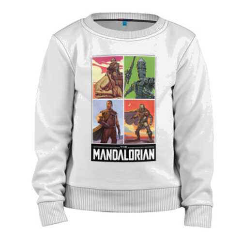 Детский свитшот ВсеМайки The Mandalorian хлопок, размер 140 в Кораблик