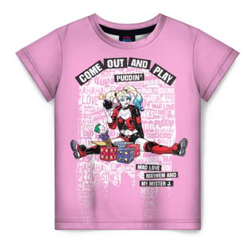 Детская футболка ВсеМайки 3D Harley Quinn, р. 86 в Кораблик