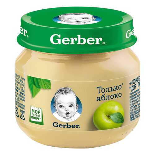 Пюре фруктовое Gerber Яблоко с 4 мес. 80 г в Кораблик