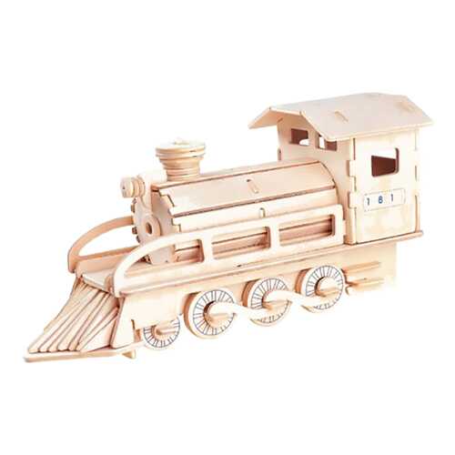 Сборная деревянная модель Wooden Toys Локомотив в Кораблик