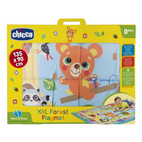 Развивающая игрушка Chicco Игровой коврик XXL Лесные друзья в Кораблик