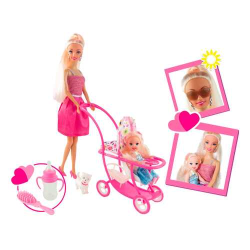 Кукла Ася в розовом платье на прогулке с семьей Toys Lab 35087 в Кораблик