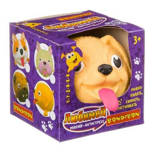 Чудики Bondibon мякиш-антистресс «ЛЮБИМЕЦ», бигль, BOX 9x9x9см в Кораблик