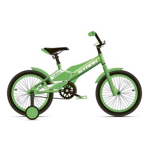 Велосипед Stark Tanuki 18 Boy 2020 10.5 зеленый/белый в Кораблик