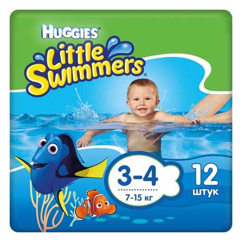 Подгузники-трусики для плавания Huggies Little Swimmers р. 3-4, 12 шт. в Кораблик