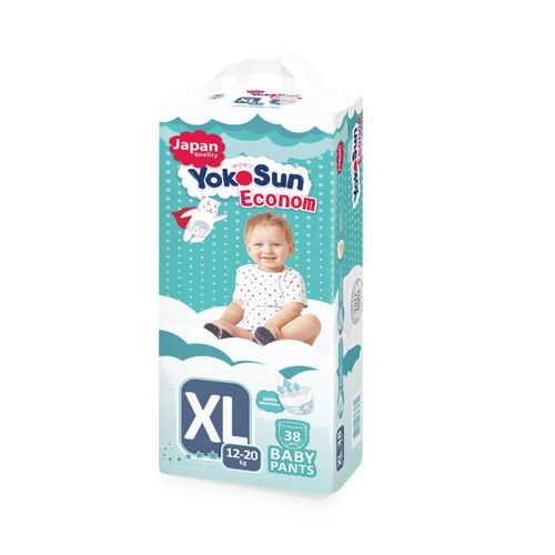 Подгузники-трусики YokoSun ECONOM XL (12-20 кг) 38 шт. в Кораблик