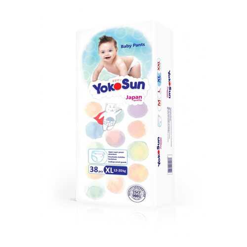 Подгузники-трусики YokoSun XL (12-20 кг) 38 шт. в Кораблик