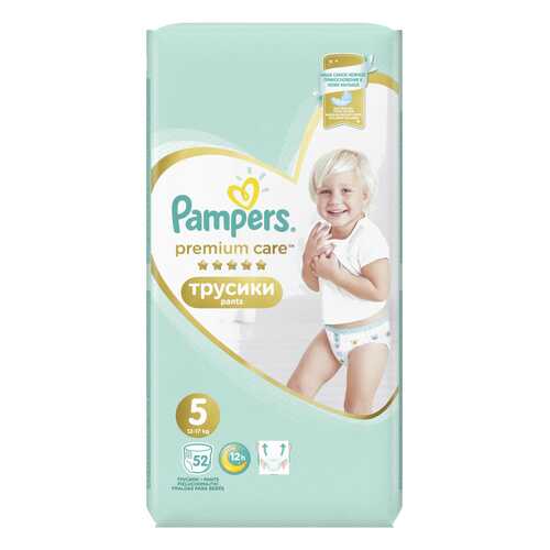 Трусики Pampers Premium Care 5 (12-17 кг), 52 шт. в Кораблик