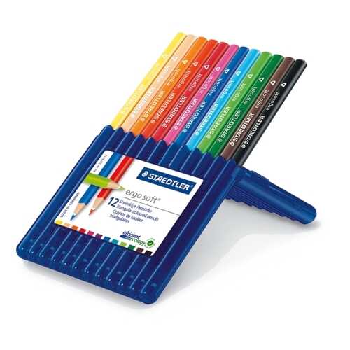 Карандаши цветные Ergosoft трехгранные 12 цв. Staedtler в Кораблик